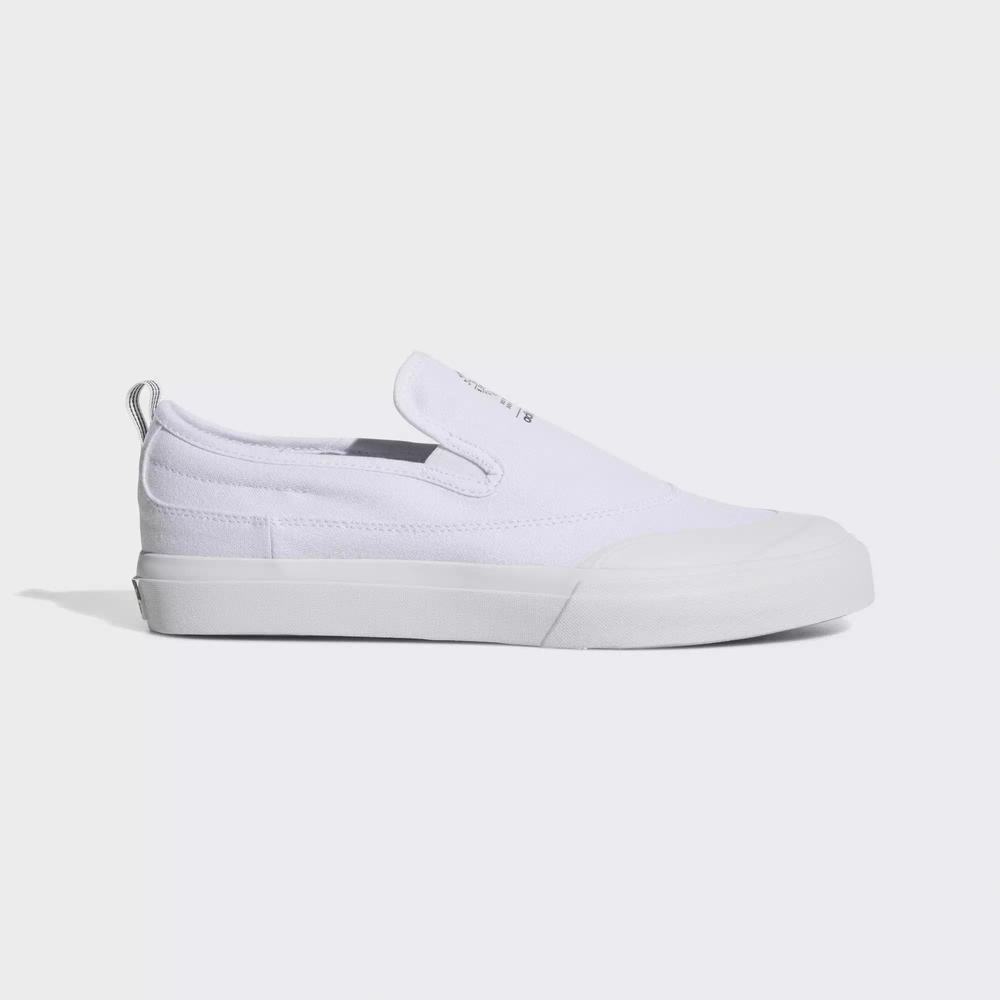 Adidas Matchcourt Slip-On ADV Tenis Para Skate Blancos Para Hombre (MX-22808)